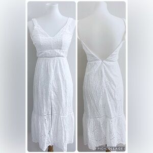 Altar'd State White crochet cut out sundress cottagecore boho fairy summer